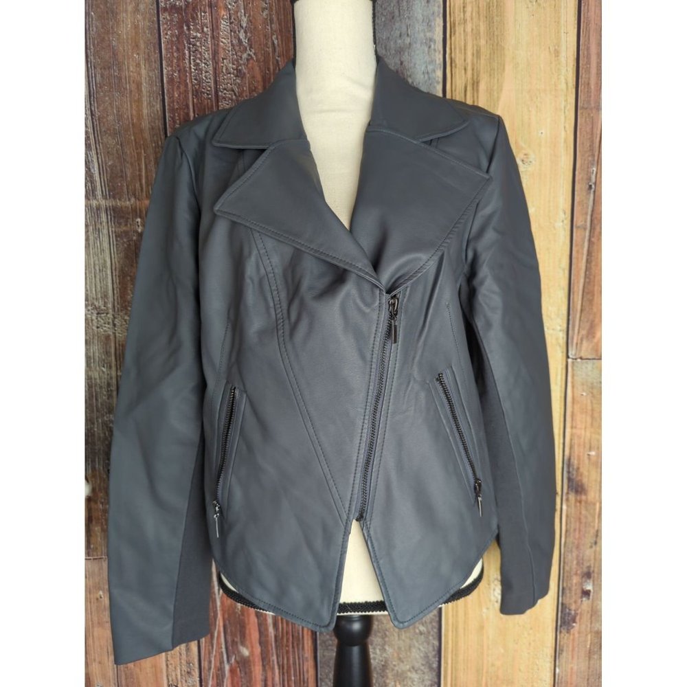 Women's Jennifer Lopez Faux-Leather Motorcycle Jacket